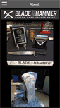 Mobile Screenshot of bladeandhammer.com