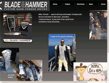 Tablet Screenshot of bladeandhammer.com